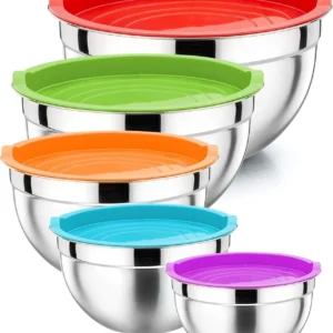 5-Piece Stainless Steel Mixing Bowls