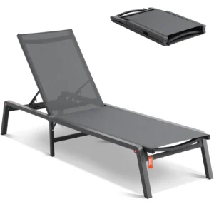 Chaise Lounge Chair Outdoor Aluminum Patio Lounge