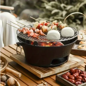 Round barbecue grill